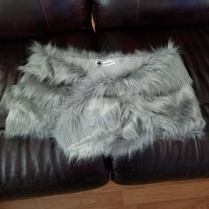 Faux fur wrap
